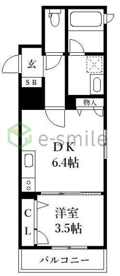 【間取り】 | シャーメゾン大橋