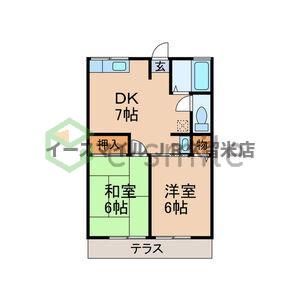 【間取り】 | メイプルB棟