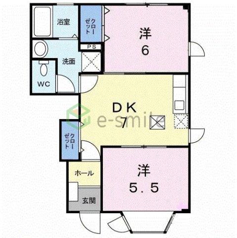 【間取り】 | サファイアンエレガンスＥ