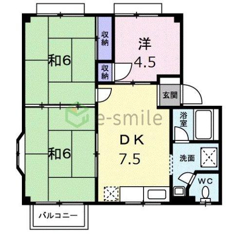 【間取り】 | コスモハイツＴＵＲＵ