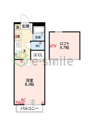 【間取り】 | シャルダン　ベルⅡ