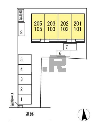 【区画図】 | Ｄ-ＲＯＯＭ北島町