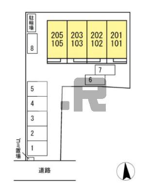 【区画図】 | Ｄ-ＲＯＯＭ北島町