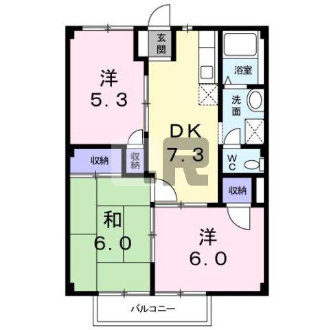 【間取り】 | ハイツまるなか