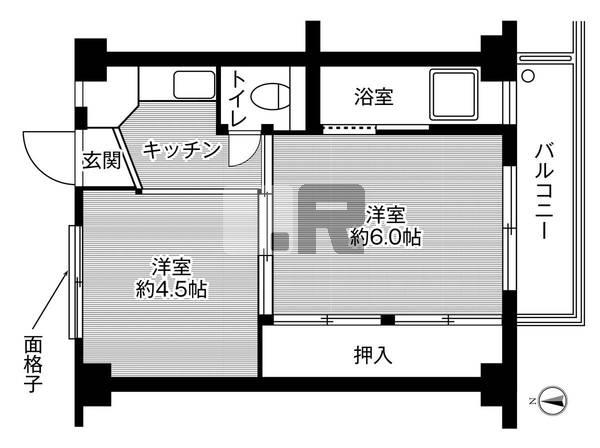 【間取り】 | ビレッジハウス篠原6号棟