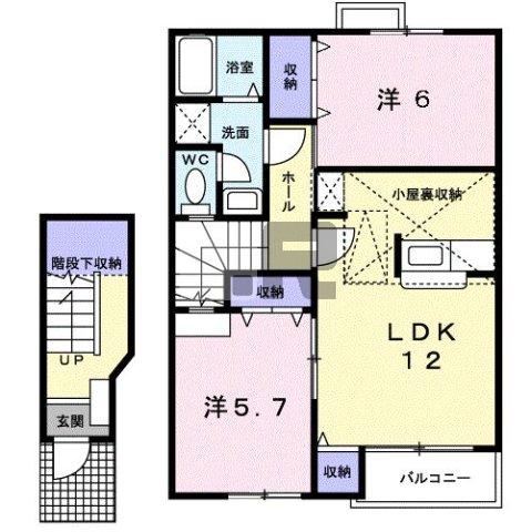 【間取り】 | バーディクレフ　Ｂ