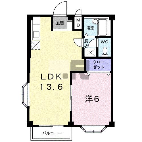 【間取り】 | エルディムおおすみＡ